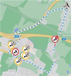 Temporary Road Closure - Hockers Lane, Detling - 19th October 2026
