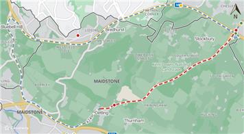 Temporary Road Closure - A249 Detling Hill (Southbound), Detling - 27th September 2025