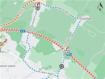 UK Power Networks & South East Water - Temporary Road Closure - The Street, Detling - 13th November 2023
